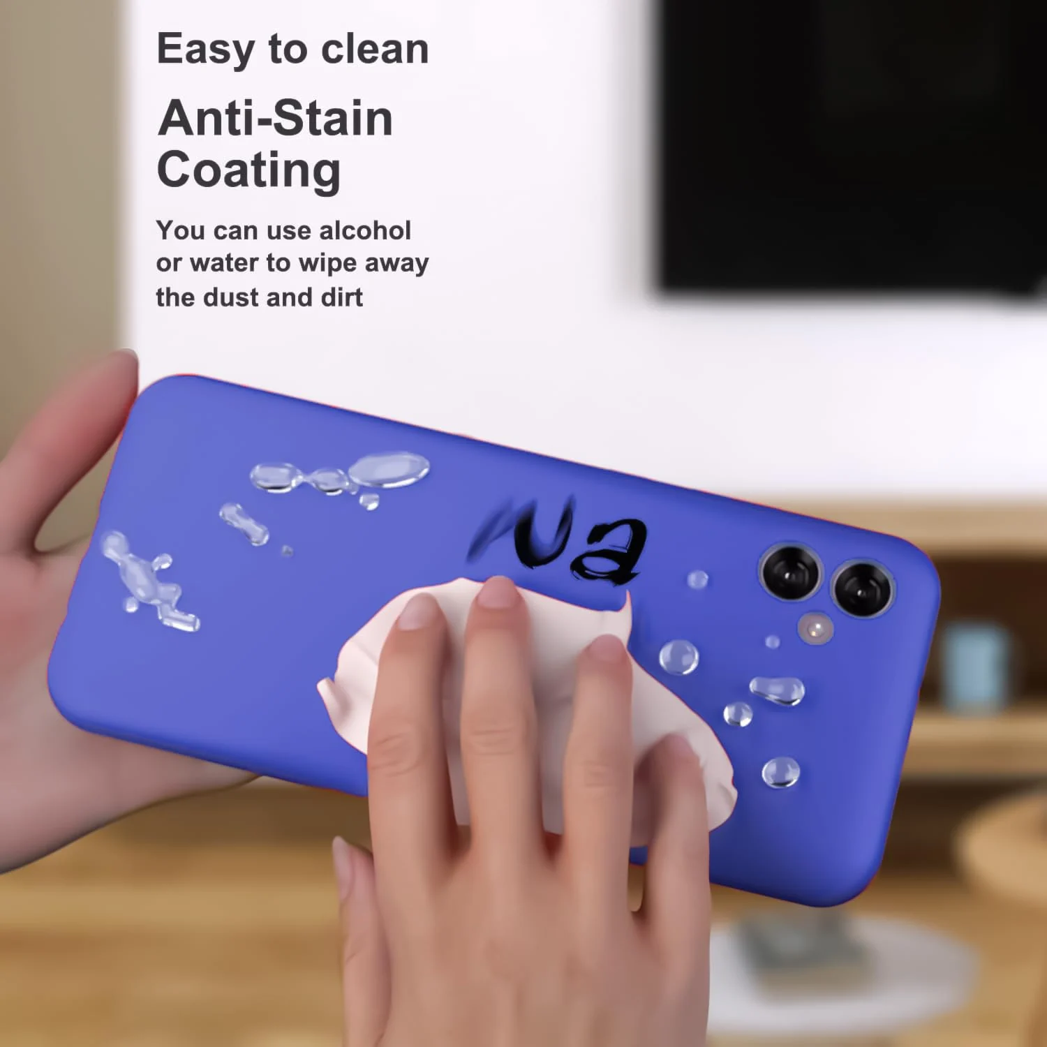 DL3 Mobilak Silicone Protective Case for Samsung Galaxy A04e, Shock-absorbing protection, Scratch-resistant surface, Soft microfiber lining - Light Blue
