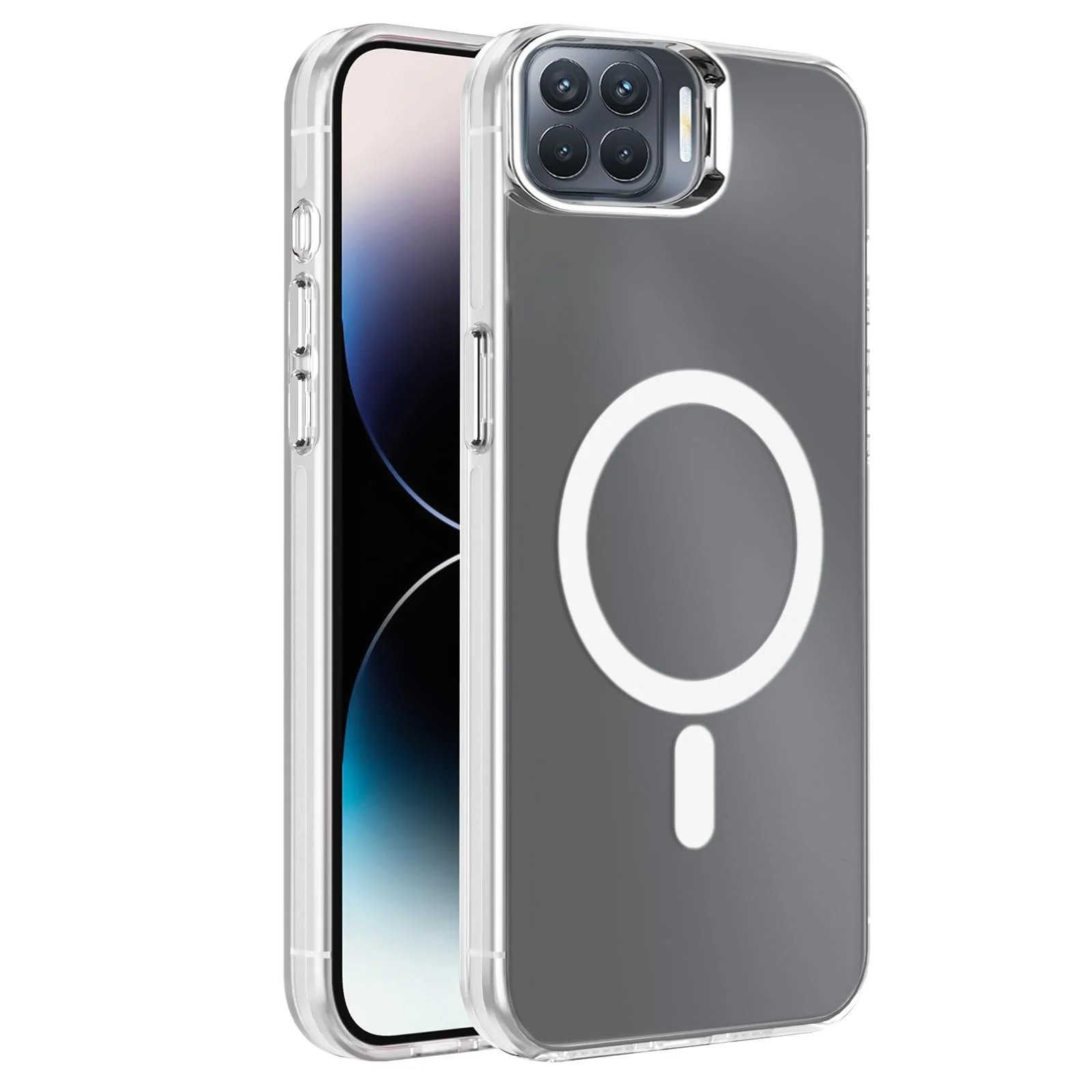 DL3 Mobilak Case For OPPO A73 4G/OPPO F17 Case Crystal [Not Compatible with MagSafe] Soft TPU Gel Case Flexible Silicone Anti-Scratch TPU Cover - Clear