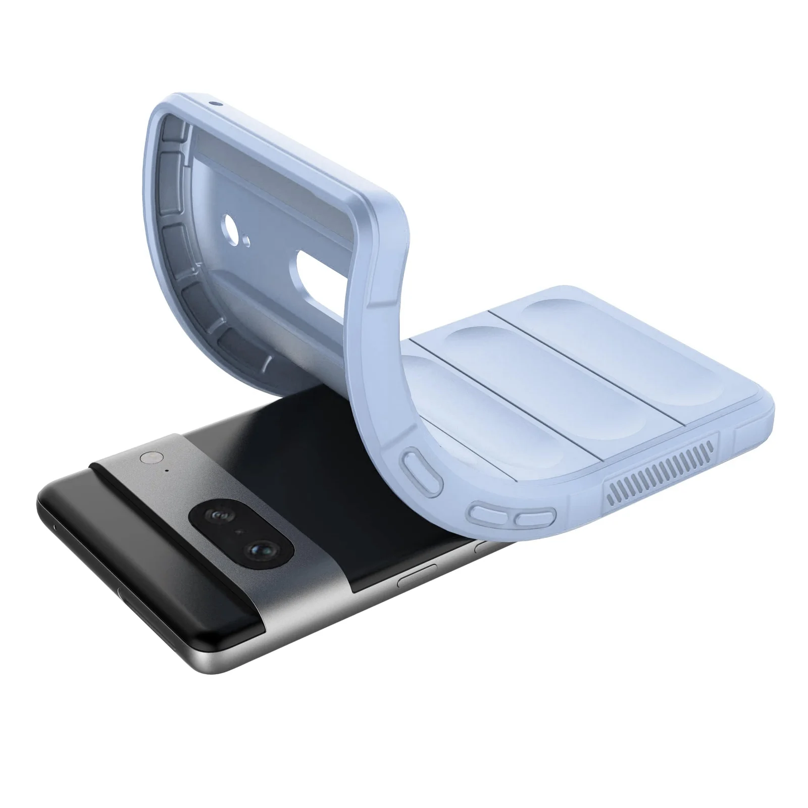 DL3 Mobilak Flexible Silicone and TPU Protective Case with Camera Protection for Google Pixel 7 - Baby Blue