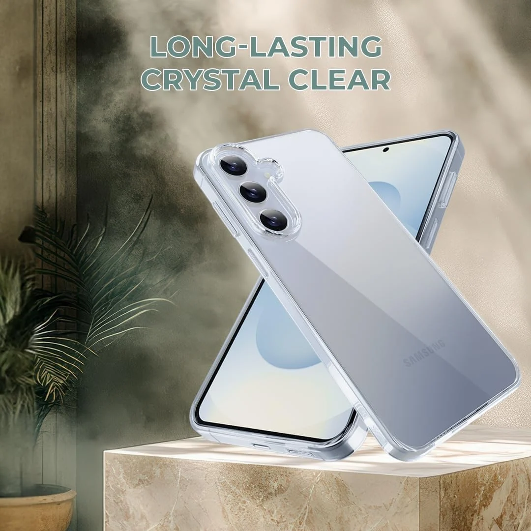 DL3 Mobilak Case Compatible with amsung Galaxy S25+ Plus 5G Case Crystal Soft TPU Gel Case Flexible Silicone Anti-Scratch TPU Cover - Clear