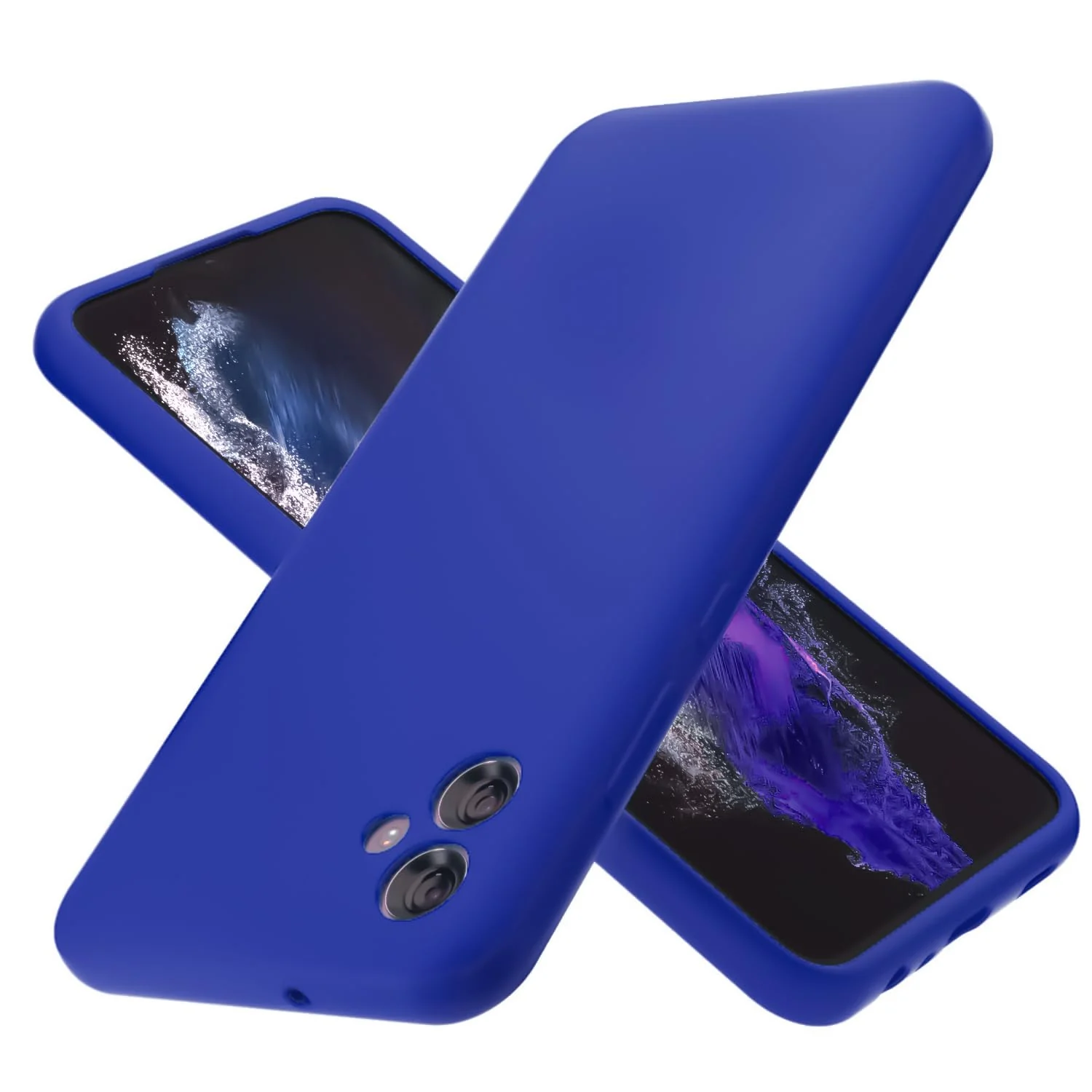 DL3 Mobilak Soft Silicone Protective Case for Samsung Galaxy A04e with Microfiber Lining and Shockproof Design - Pepsi