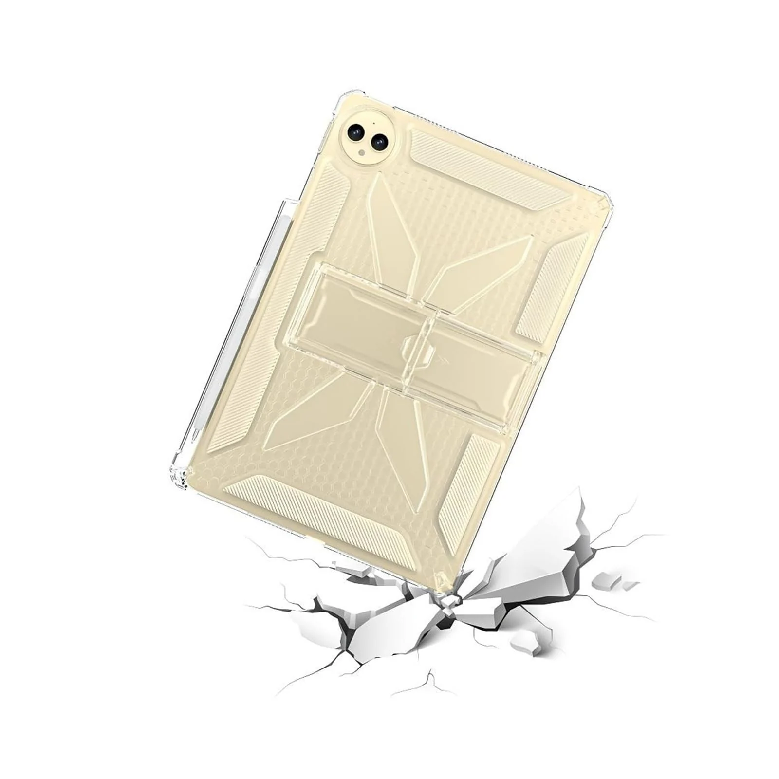 DL3 Mobilak Stand Case for Huawei MatePad Pro 12.2-inch Tablet (2024) Case Shockproof, Thin Slim Lightweight Anti-Yellowing Bumper, Kickstand Cover, with Pencil Holder - Clear