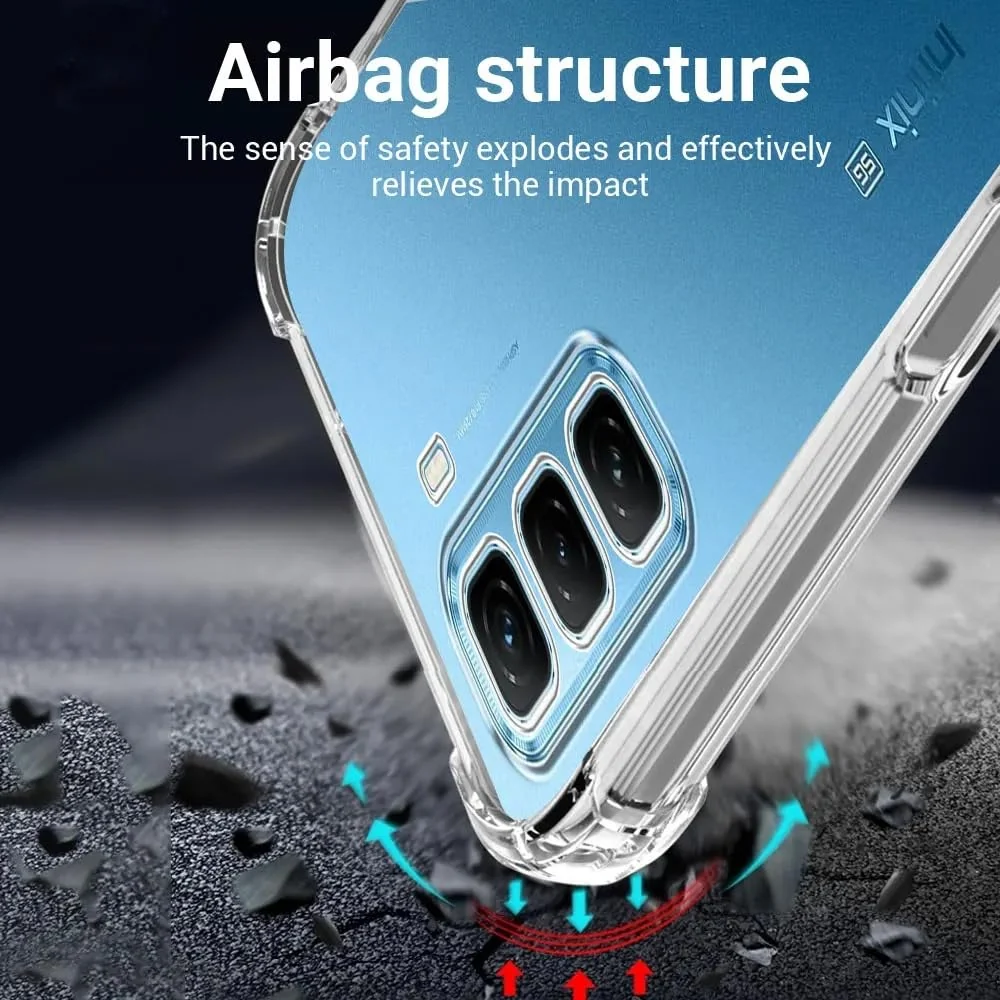DL3 Mobilak Clear TPU Case for Infinix Hot 50, Camera protection, Shock-absorbing protection, Scratch-resistant surface - Clear