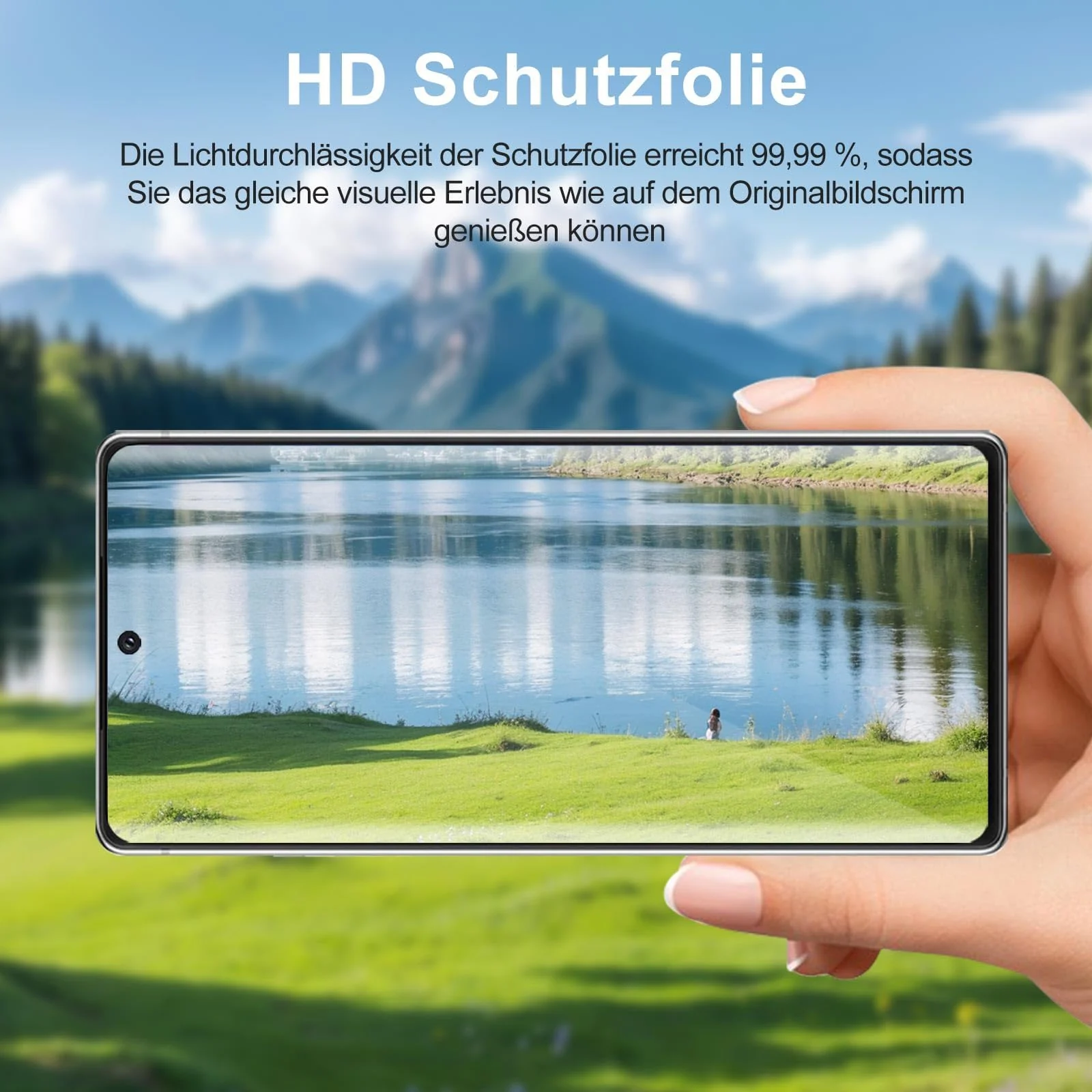DL3 Mobilak Screen Protector for Samsung Note 20, Tempered Glass Screen Saver Premium HD Protective, Scratch Resistant, NO-Bubble, 9H Hardness, Full Coverage Film - Clear