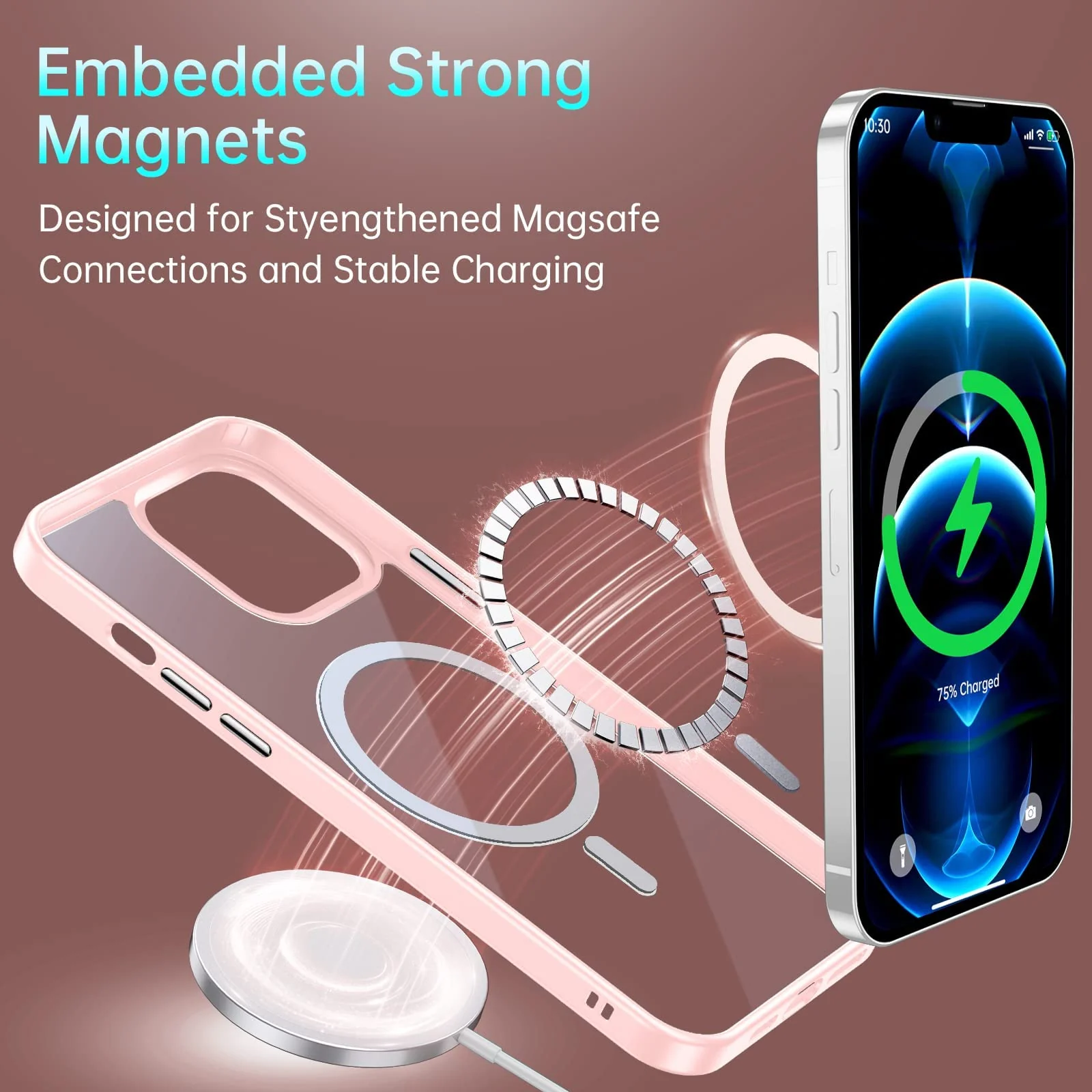 DL3 Mobilak Clear MagSafe-Compatible TPU Case for iPhone 11 (6.1 Inch) - Pink