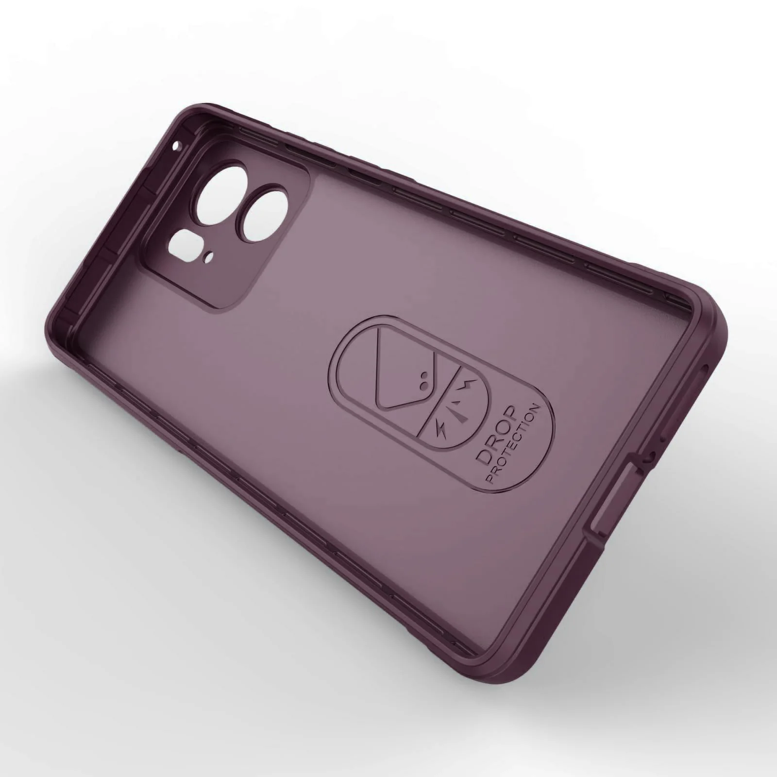 DL3 Mobilak Rugged Protective Case for Motorola Edge 40 5G, Camera protection, Shock-absorbing protection, Non-slip grip - Wine Red