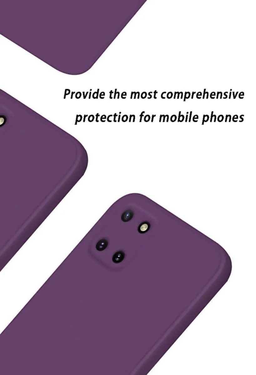 DL3 Mobilak Samsung Galaxy Note 10 Lite Case, Soft Flexible Liquid Silicone Gel Rubber Bumper Cover, Full Body Shockproof Protective Phone Case - Violet