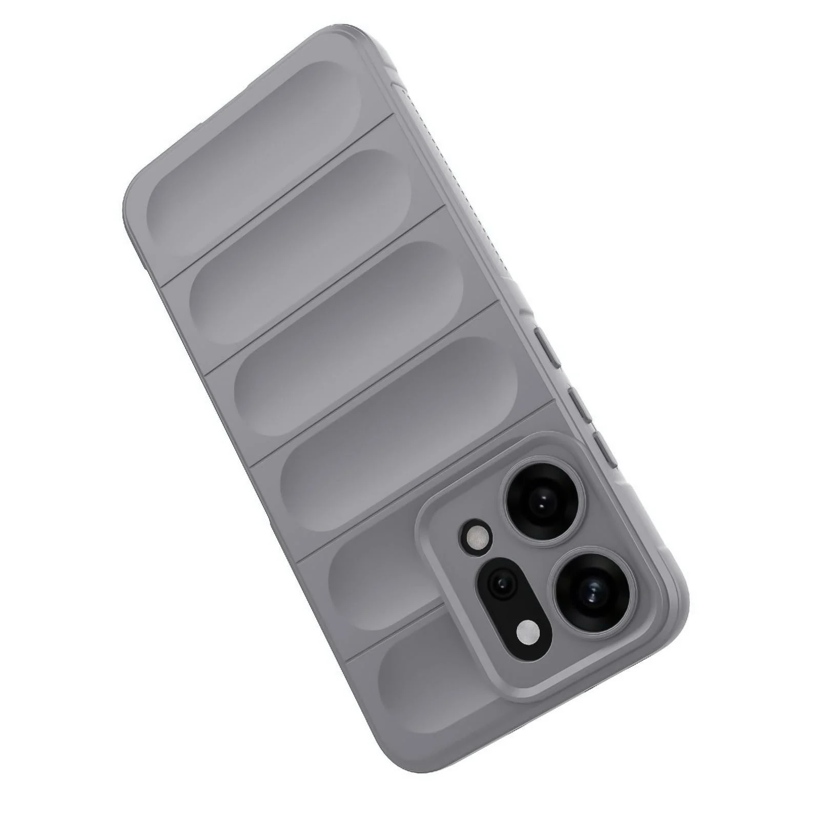 DL3 Mobilak Rugged Protective Case for OPPO Reno 14 5G (OPPO Reno14), Camera protection, Shock-absorbing protection, Non-slip grip - Gray