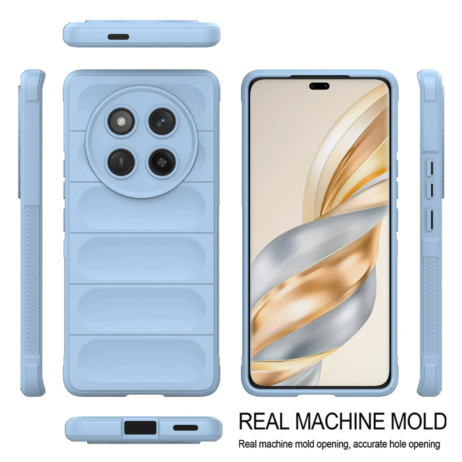 DL3 Mobilak Flexible Silicone and TPU Protective Case with Camera Protection for Honor X9C - Baby Blue