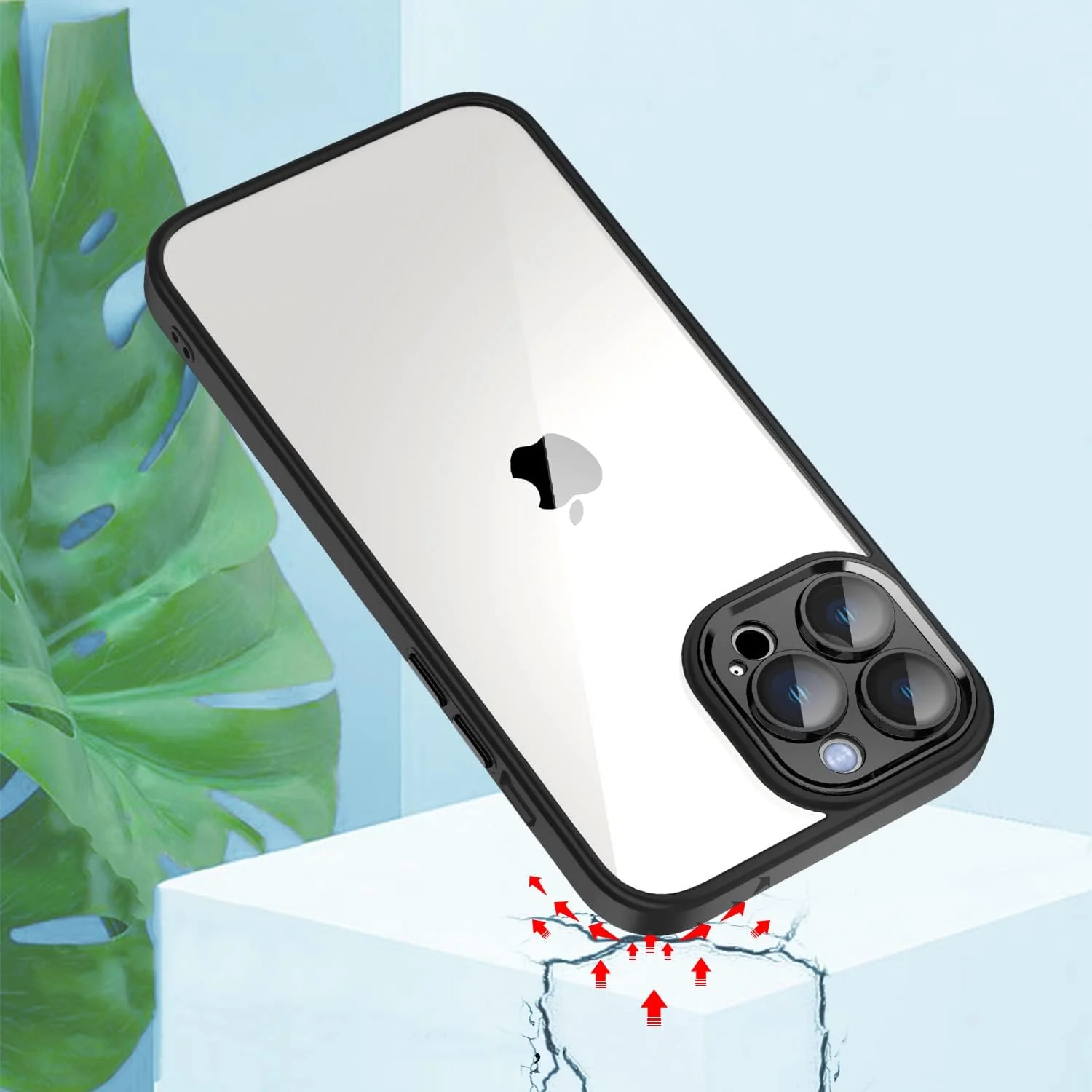 DL3 Mobilak PC and TPU Protective Case for iPhone 11 Pro Max (6.5 Inch) with Camera Protection and Military-Grade Protection - A Black