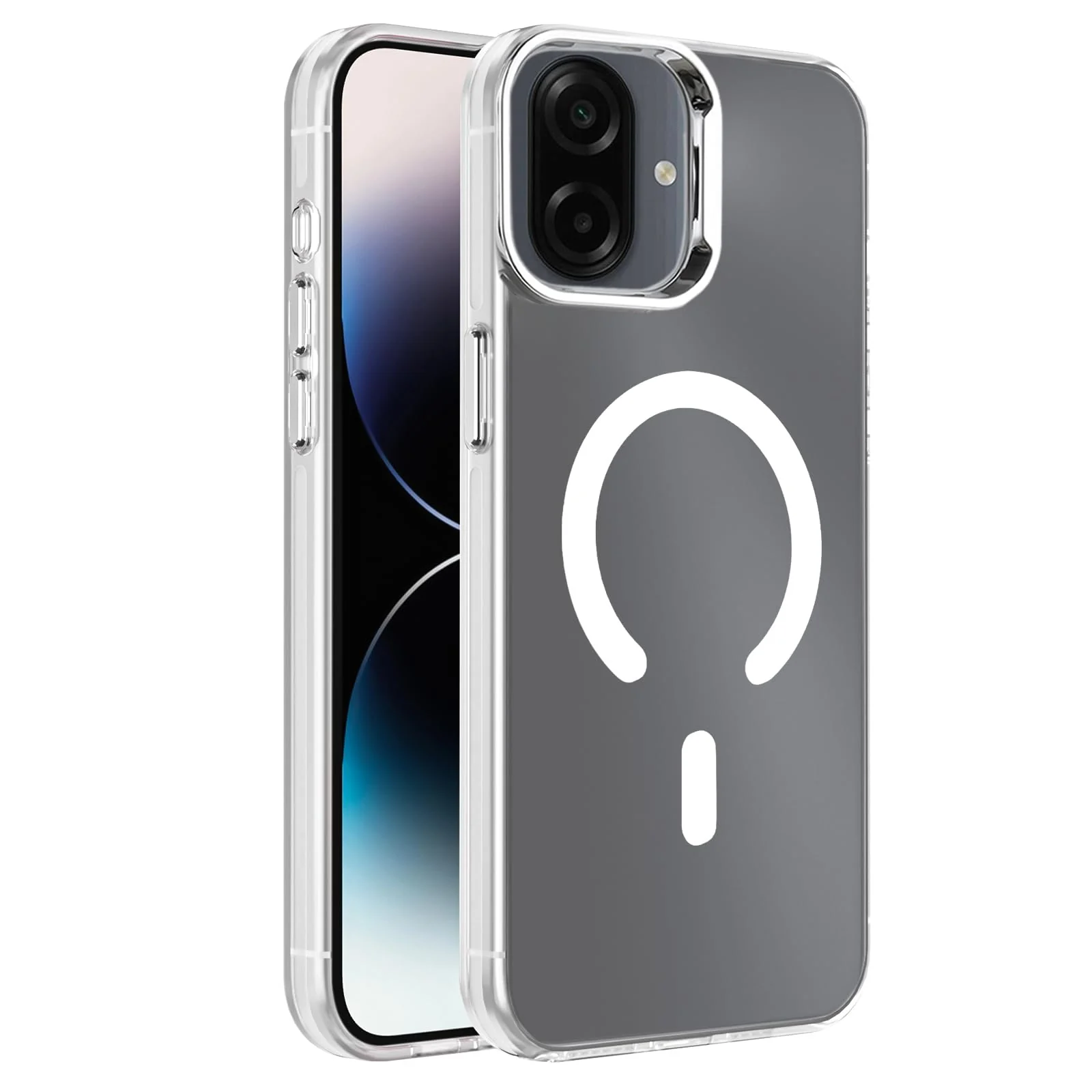 DL3 Mobilak Case for Samsung Galaxy A07 / A06 Crystal Clear [Not Compatible with MagSafe] Soft TPU Gel Case Flexible Silicone Anti-Scratch Transparent TPU Cover - White
