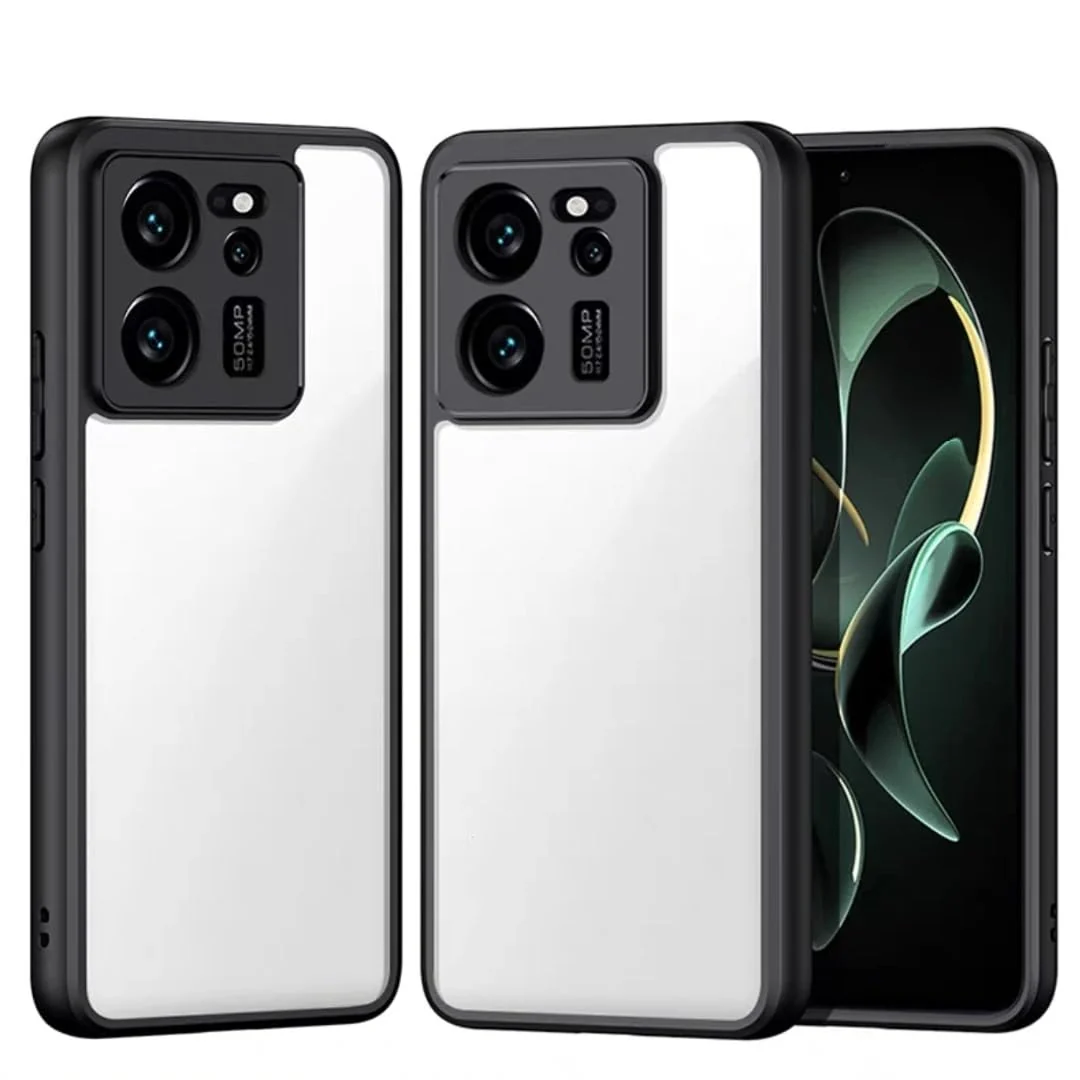 DL3 Mobilak Clear TPU Case for Xiaomi 13T / Xiaomi 13T Pro / Redmi K60 Ultra, Camera protection, Shock-absorbing protection, Scratch-resistant surface - Black