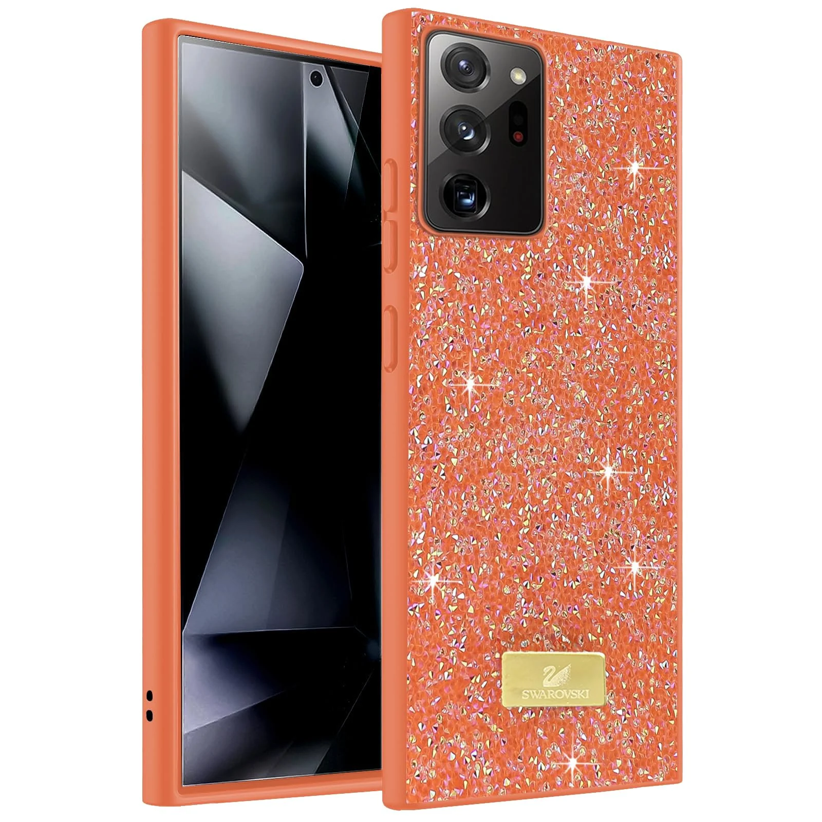 Case For Samsung Galaxy Note 20 Ultra Case Glitter, Sparkle Diamond Crystal Bling Case with Bling, Ultra Thin Lightweight Full Body Shockproof Anti-Scratch Protective Cover - Black