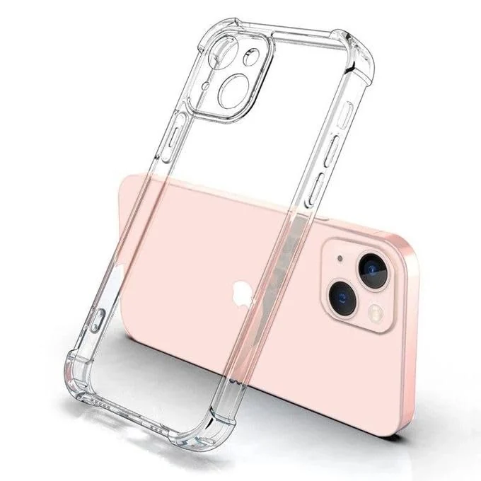 DL3 Mobilak Clear TPU Protective Case for iPhone with Camera Protection and Shockproof Design - Clear