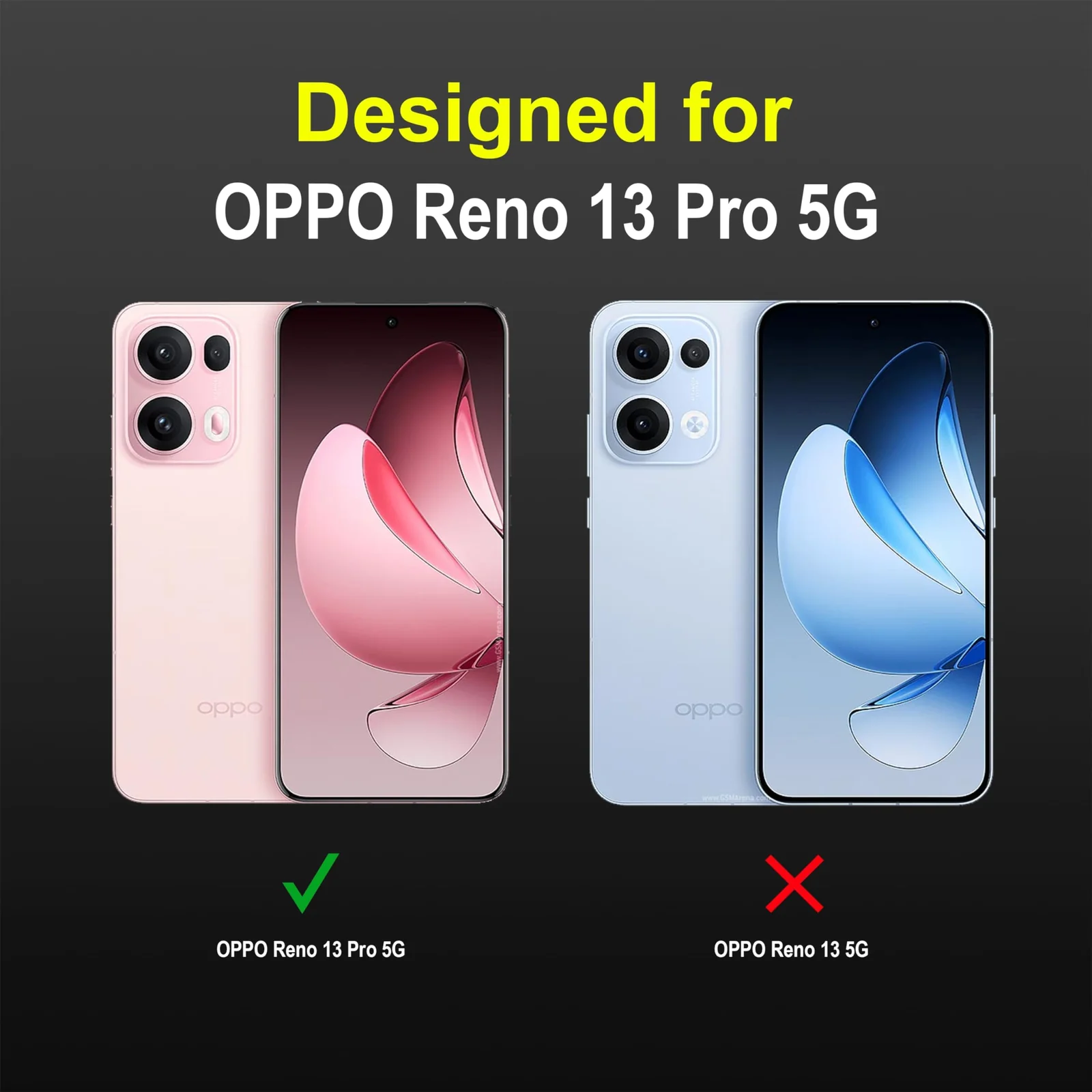DL3 Mobilak Flexible Silicone and TPU Protective Case with Camera Protection for OPPO Reno 13 Pro 5G - Black