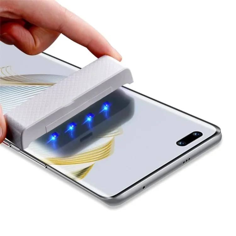 DL3 Mobilak Huawei Nova 10 Pro Screen Protector [Liquid UV Tempered Glass] Full Screen adhesive [Sensitive Touch][Fingerprint Sensor Compatible] HD - Clear