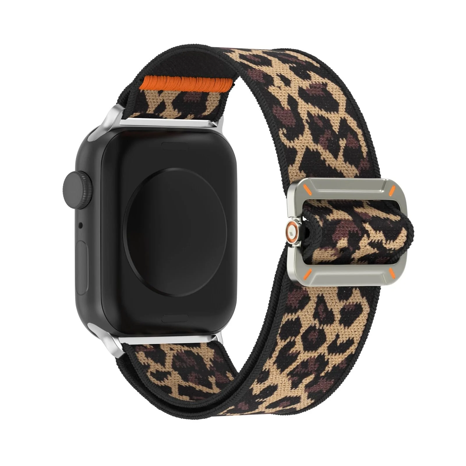 DL3 Mobilak Strap Compatible with Apple Watch Ultra/Ultra 2 Strap 49mm 46mm 45mm 44mm 42mm, Nylon Sport Band for iWatch Ultra SE Series 10 9 8 7 6 5 4 3 2 1, Men - Leopard