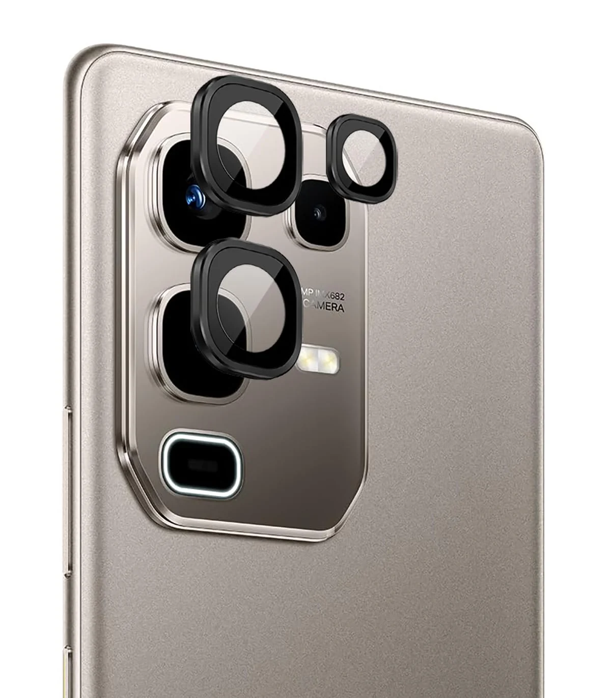 DL3 Mobilak Camera Lens Protector for Infinix Note 50S Accessories, 9H Tempered Glass Metal Individual Ring Camera Cover Screen Protector, Case Friendly, Anti Scratch