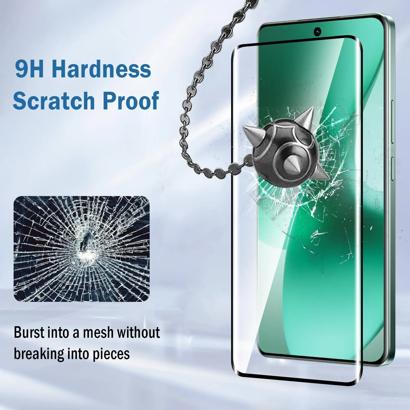 DL3 Mobilak Screen Protector for realme 15 Pro, Tempered Glass Screen Saver Premium HD Protective, Scratch Resistant, NO-Bubble, 9H Hardness, Full Coverage Film - Clear
