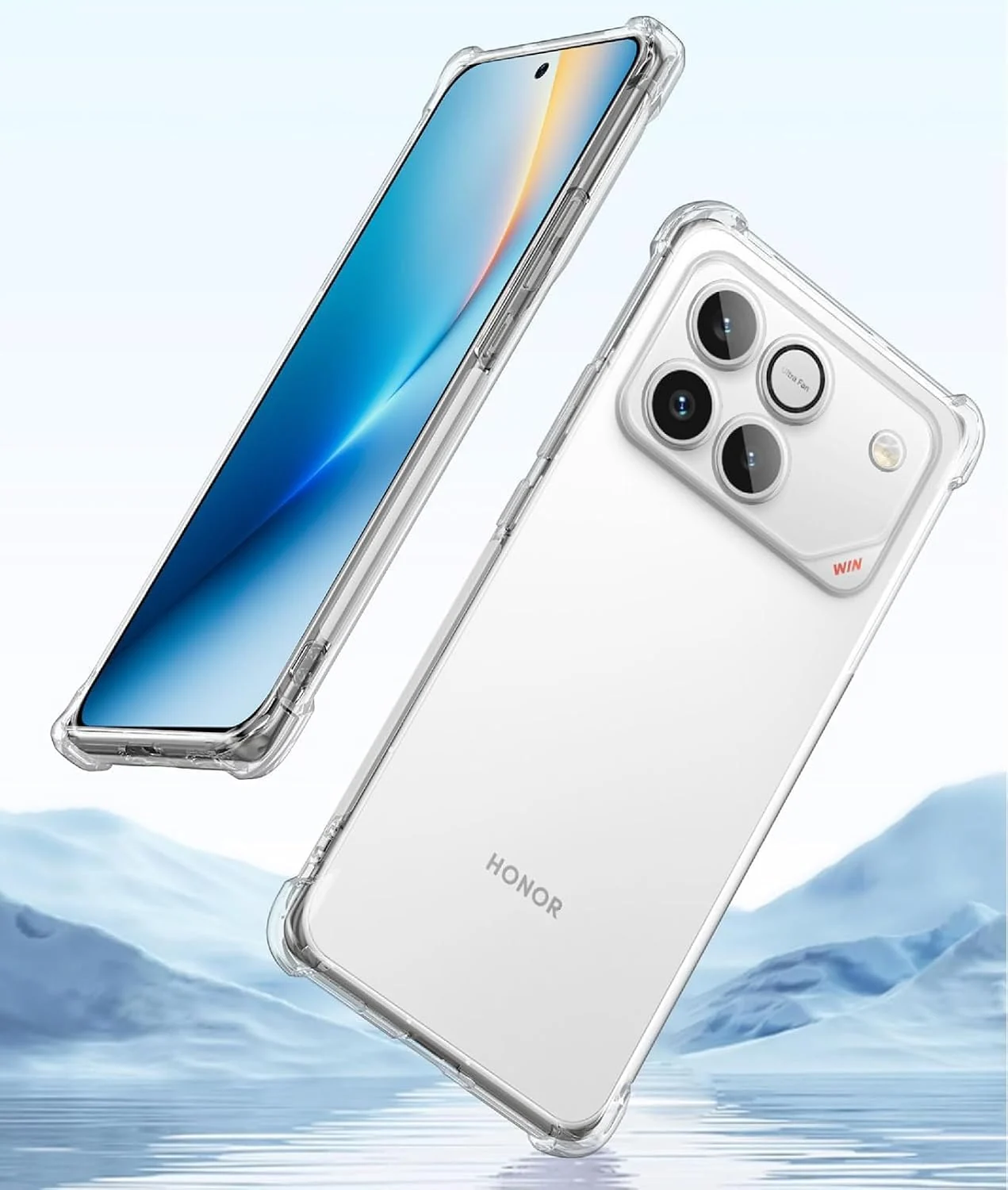 DL3 MOBILAK Clear Soft TPU Phone Case for Honor Win and Win RT - Clear