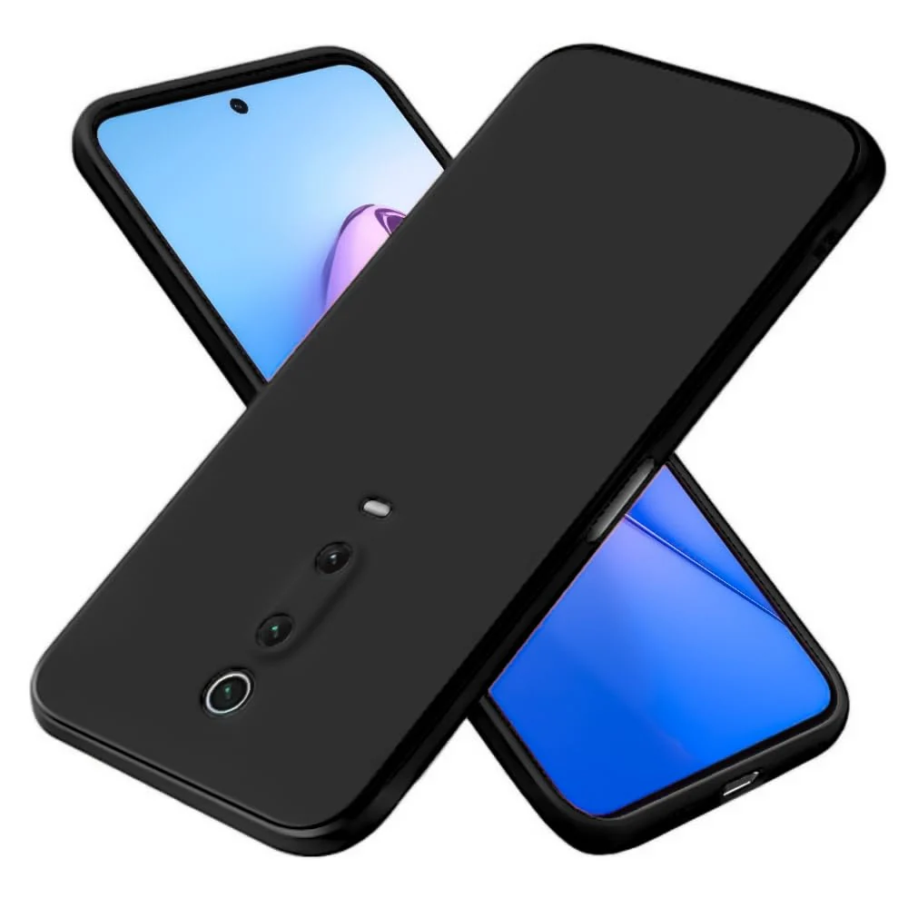 Dl3 Mobilak Compatible with Xiaomi Mi 9T/Mi 9T Pro/Redmi K20/K20 Pro Case, Liquid Silicone Case, Full Body Camera Protective Cover, Shockproof, Slim Phone Case, Soft Microfiber Lining - Black