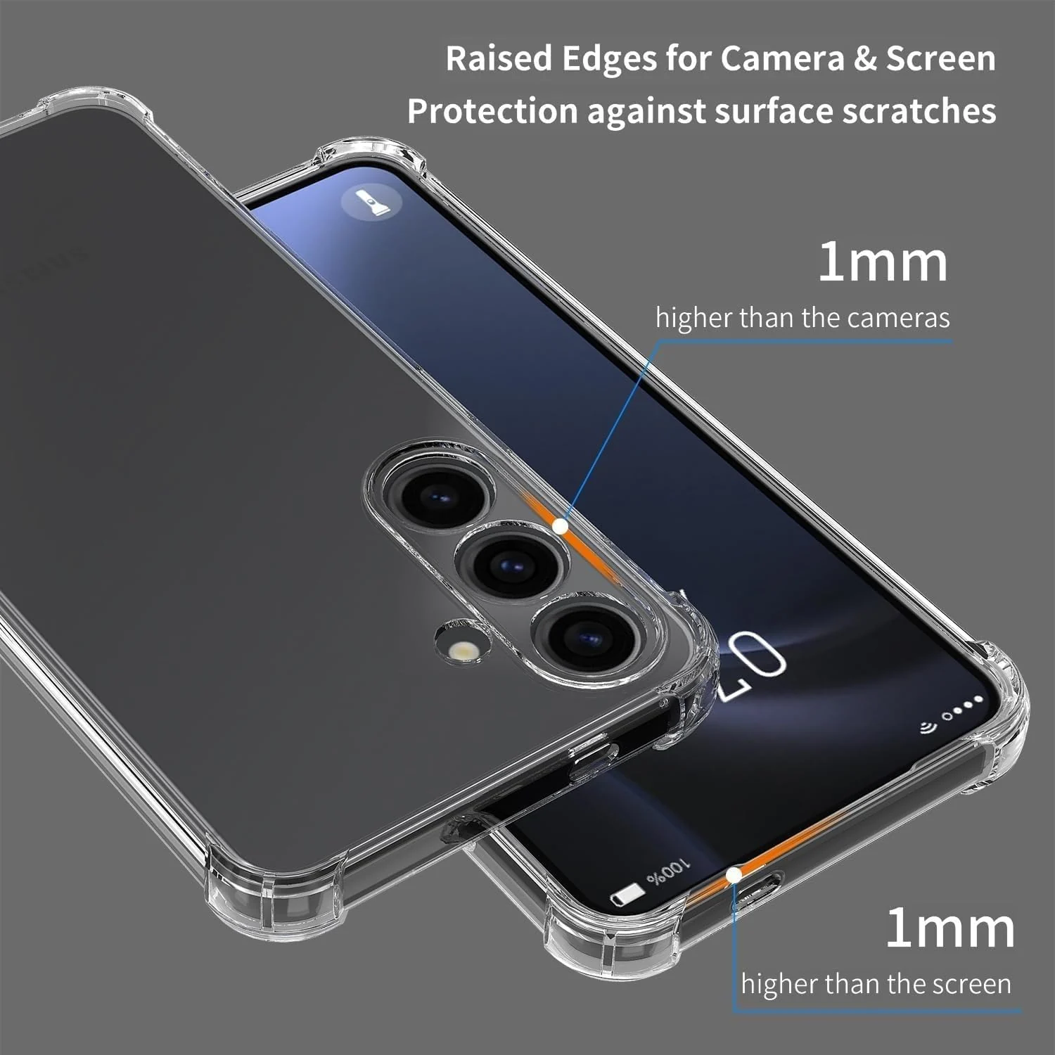 DL3 Mobilak Clear Protective Case for Samsung Galaxy S24 PLUS - Clear