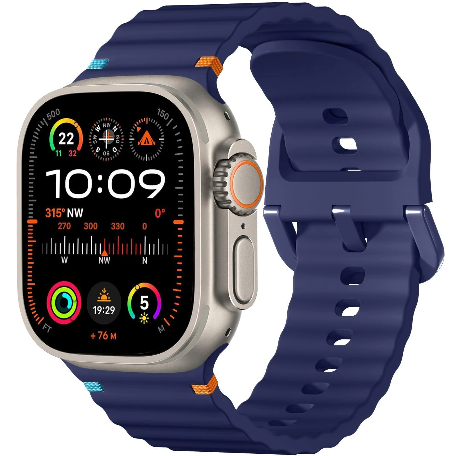 DL3 Mobilak Sport Strap for Apple Watch 49mm (Ultra 3/2/1) 46mm 45mm 44mm 42mm for Women Men, Soft Silicone Replacement Strap for iWatch Series 11/10/9/8/7/6/5/4/3/2/1/SE 3 2 1