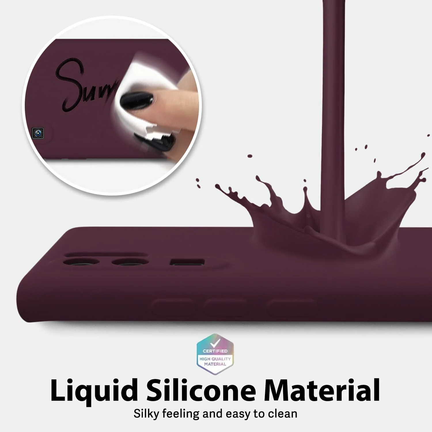 DL3 Mobilak Soft Silicone Gel Bumper Case for Huawei P30 Pro - Wine Red