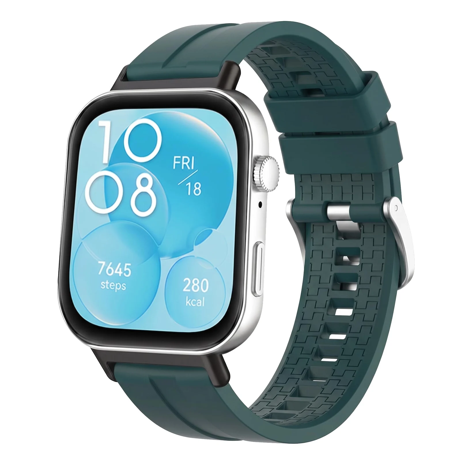 Mobigon Sport Band for Huawei Watch Fit 5 / Fit 5 Pro / Fit4 / 4 Pro/Fit 3 Strap, Soft TPU Silicone Fashion Sports Thin Wristband Adjustable Waterproof Watch Band for Women Men