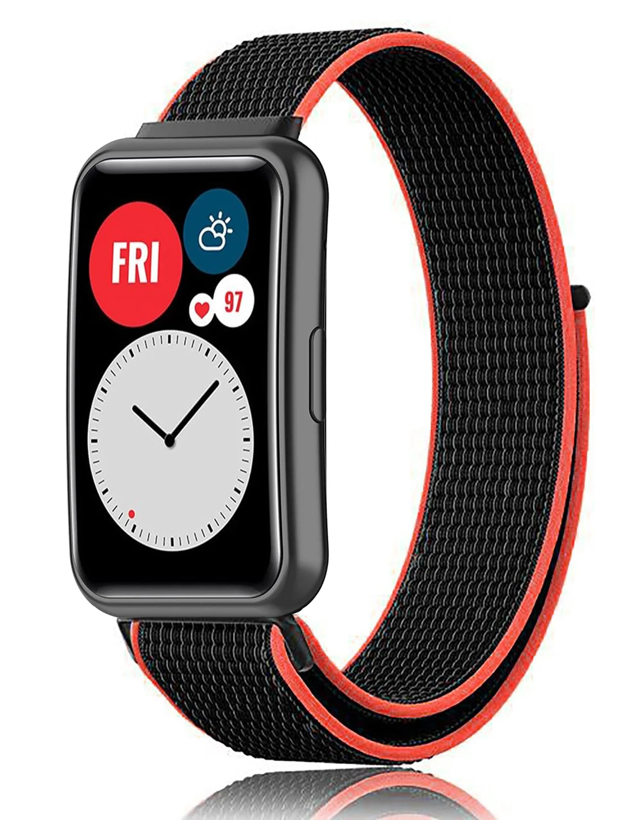 DL3 Mobilak Nylon Strap for Huawei Watch Fit Watch Band, Men and Women Breathable Elastic Bracelet, Adjustable Straps Replacement Band Sport Watchband for Huawei Watch Fit