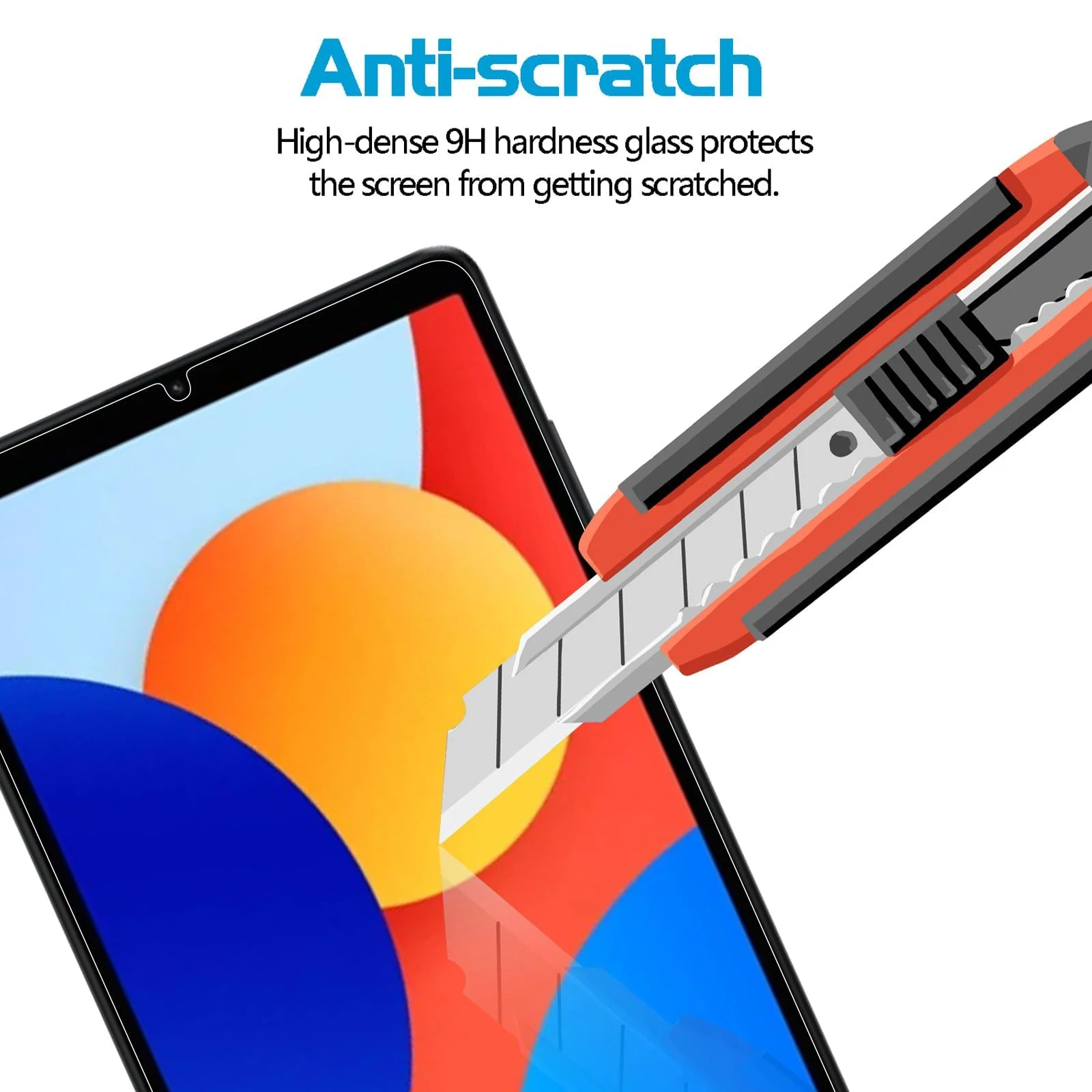 DL3 Mobilak Screen Protector For Xiaomi Redmi Pad SE 8.7 Inch Tablet Tempered Glass Film [HD Crystal ] [Easy Installation] [Scratch Resistant] [9H Hardness] - Clear
