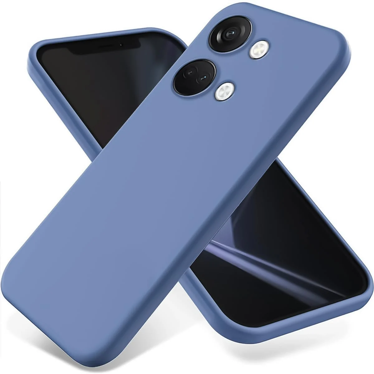 DL3 Mobilak Soft Silicone Protective Case for OnePlus Nord 3 with Microfiber Lining and Shockproof Design - Lavender