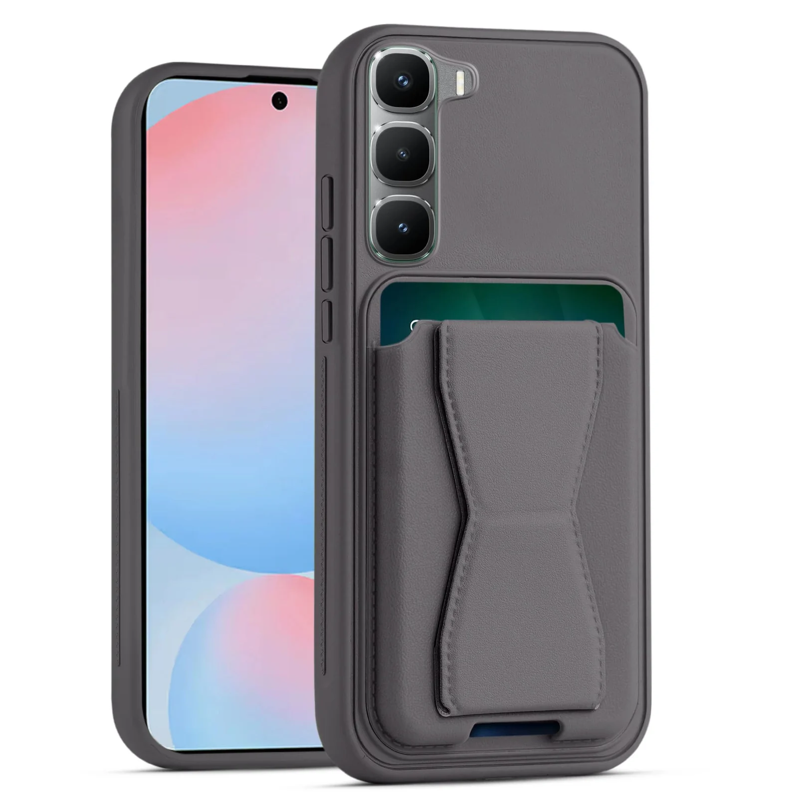 Infinix Hot 60 Pro+ Plus — DL3 Mobilak Leather Wallet Case for Infinix Hot 60 Pro + Plus, Camera protection, Shock-absorbing protection, Built-in kickstand