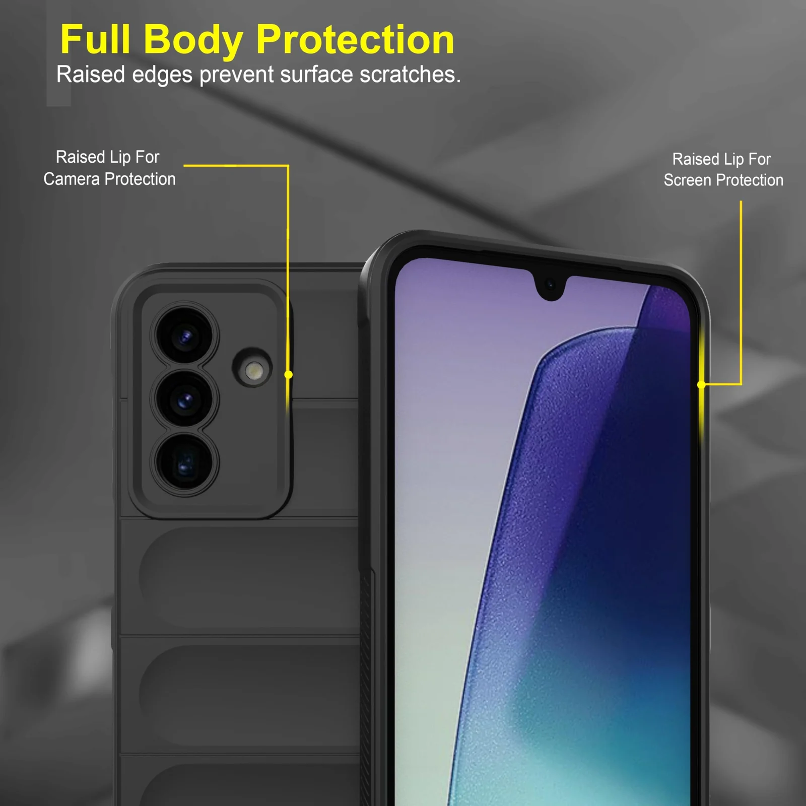 DL3 Mobilak Rugged Protective Case for Samsung Galaxy A17 4G / 5G, Camera protection, Shock-absorbing protection, Non-slip grip - Black
