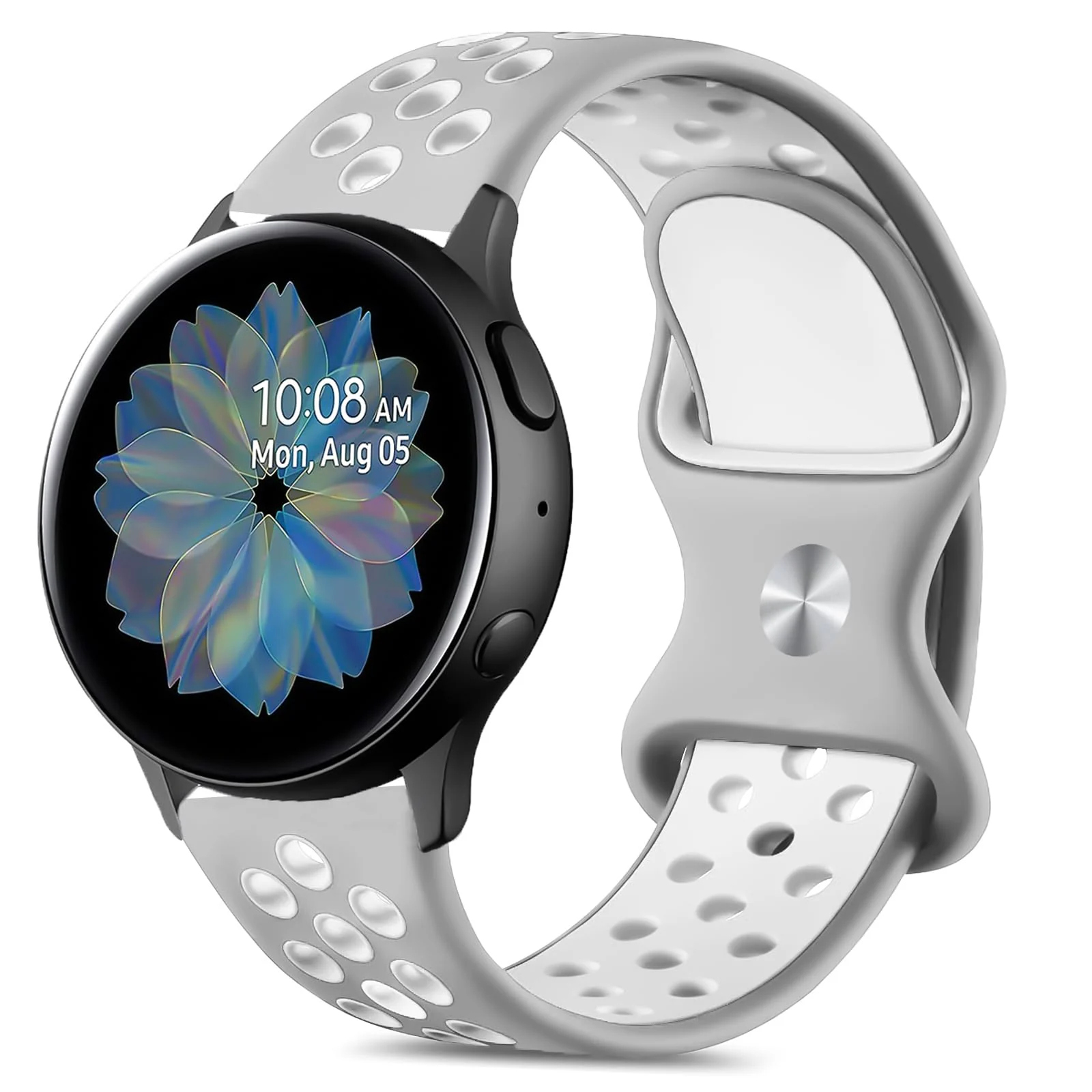 Dl3 Mobilak Silicone Sport Bands 20MM Strap For Samsung Gear Sport/Watch 4/Watch 5/Watch 5 Pro/S2 classic/active 2 40MM 44MM/Amazfit GTS 3/4/4 Mini/Bip 3/Pro/GTS 2 mini/GTS 2e/Bip U (Black & Lemon)