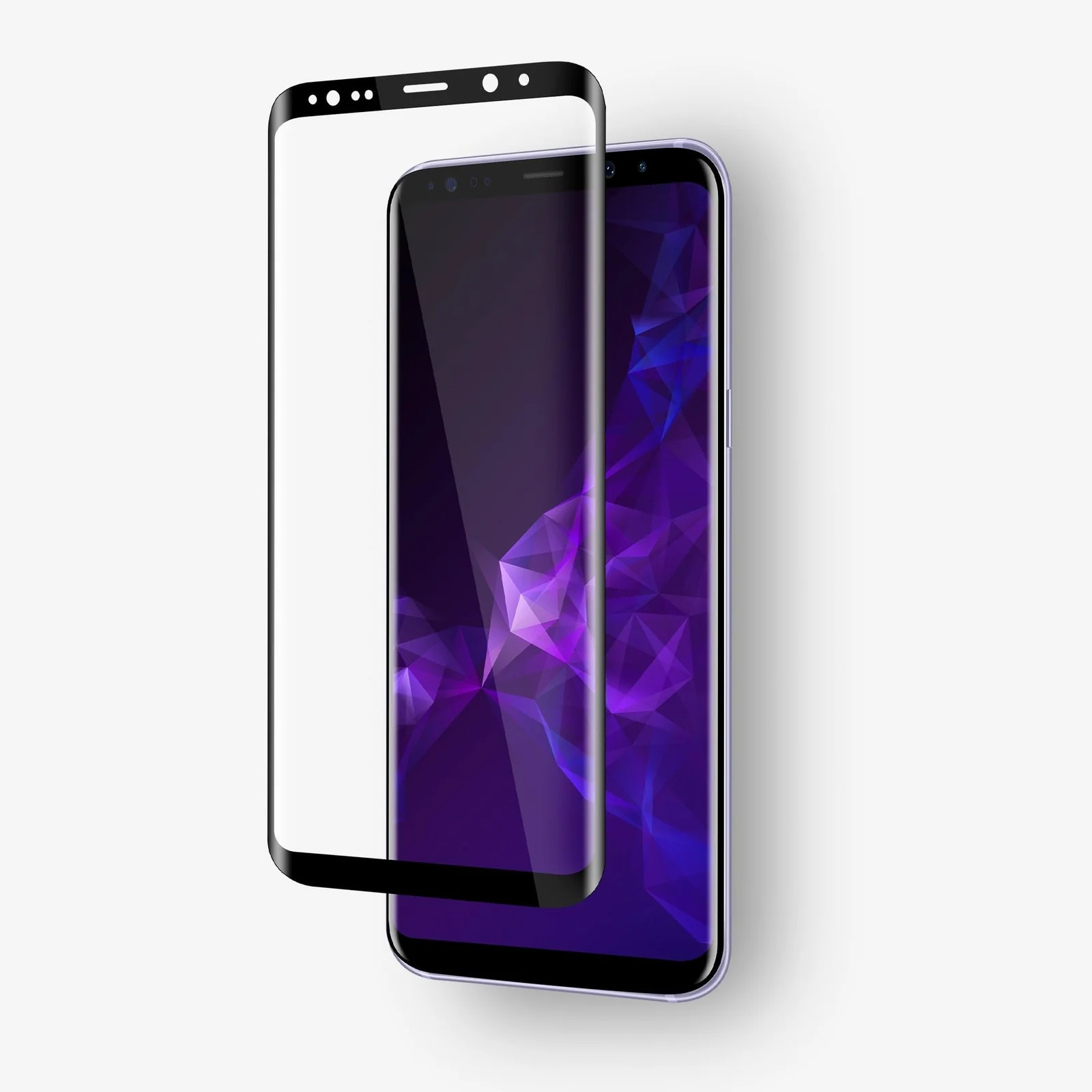 DL3 Mobilak Screen Protector for Samsung Galaxy S9 Plus, Tempered Glass Screen Saver Premium HD Protective, Scratch Resistant, NO-Bubble, 9H Hardness, Full Coverage Film - Clear