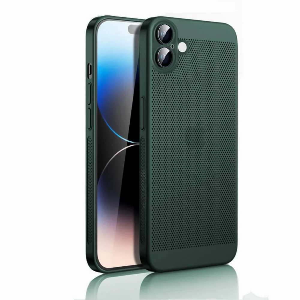 Dl3 Mobilak Case For Samsung Galaxy A07 4G Heat Dissipation Case with Built-in Camera Lens Protector Slim Fit Breathable Cooling Anti-Fingerprint Hard PC Back Shockproof Cover (Baby Blue)