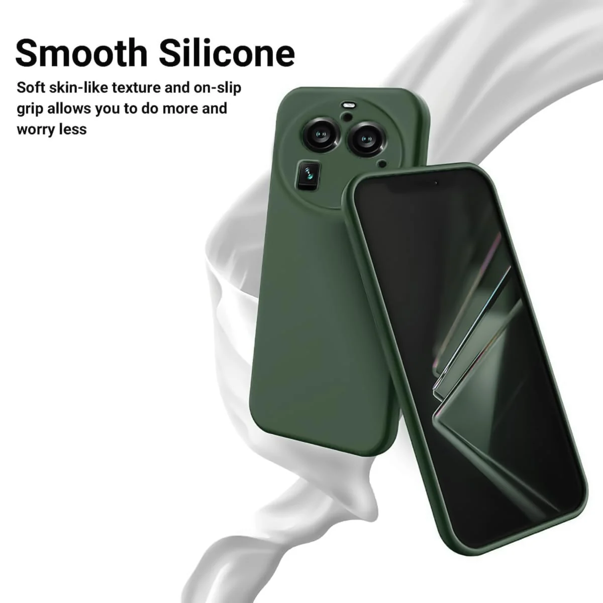 DL3 Mobilak Silicone Protective Case for OPPO Find X6 Pro - Green