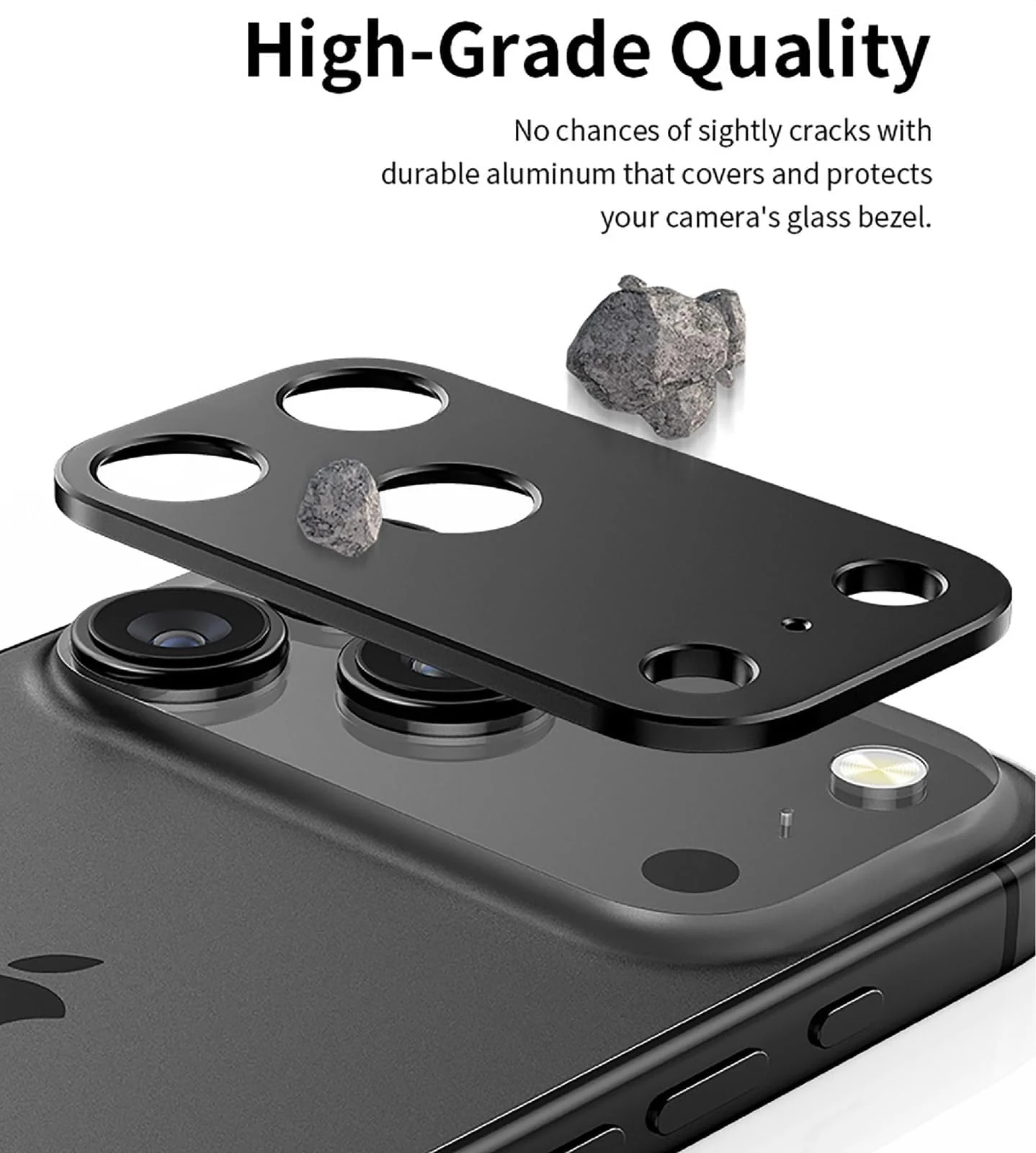 DL3 Mobilak for iPhone 17 Pro Max 6.9-Inch Camera Lens Protector - Ultra HD Tempered Glass Camera Len Protection Cover [Case Friendly] [Scratch-Resistant] [Night Shooting Mode] - Deep Blue