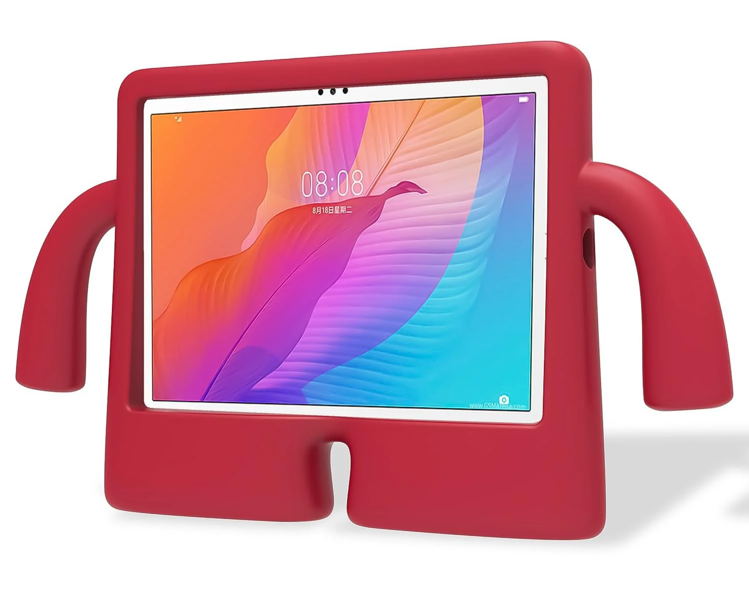 DL3 Mobilak Kids Case for Samsung Galaxy Tab S6 Lite 10.4-Inch 2022/2020 / Samsung Tab A7 10.4 inch 2022/2020 (SM-T500/T503/T505/T507) Shockproof Heavy Duty Cute Cover for Boys Girls - Red