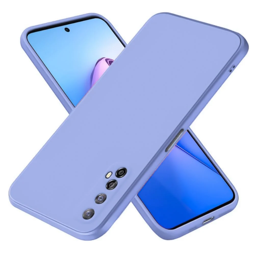 Dl3 Mobilak Realme 7 Case, Soft Flexible Liquid Silicone Gel Rubber Bumper Cover, Full Body Shockproof Protective Phone Case (Blue 2)
