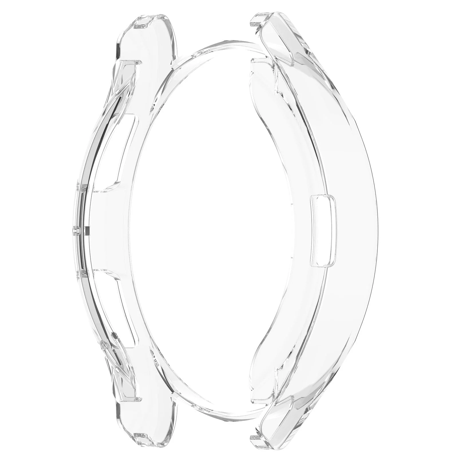 DL3 Mobilak Bumper Case Protector for Samsung Galaxy Watch 6 Classic 43mm, [NO Screen Film] Flexible Lightweight Glossy TPU Edge Case Protective Cover Galaxy Watch 6 Classic 43mm - Clear