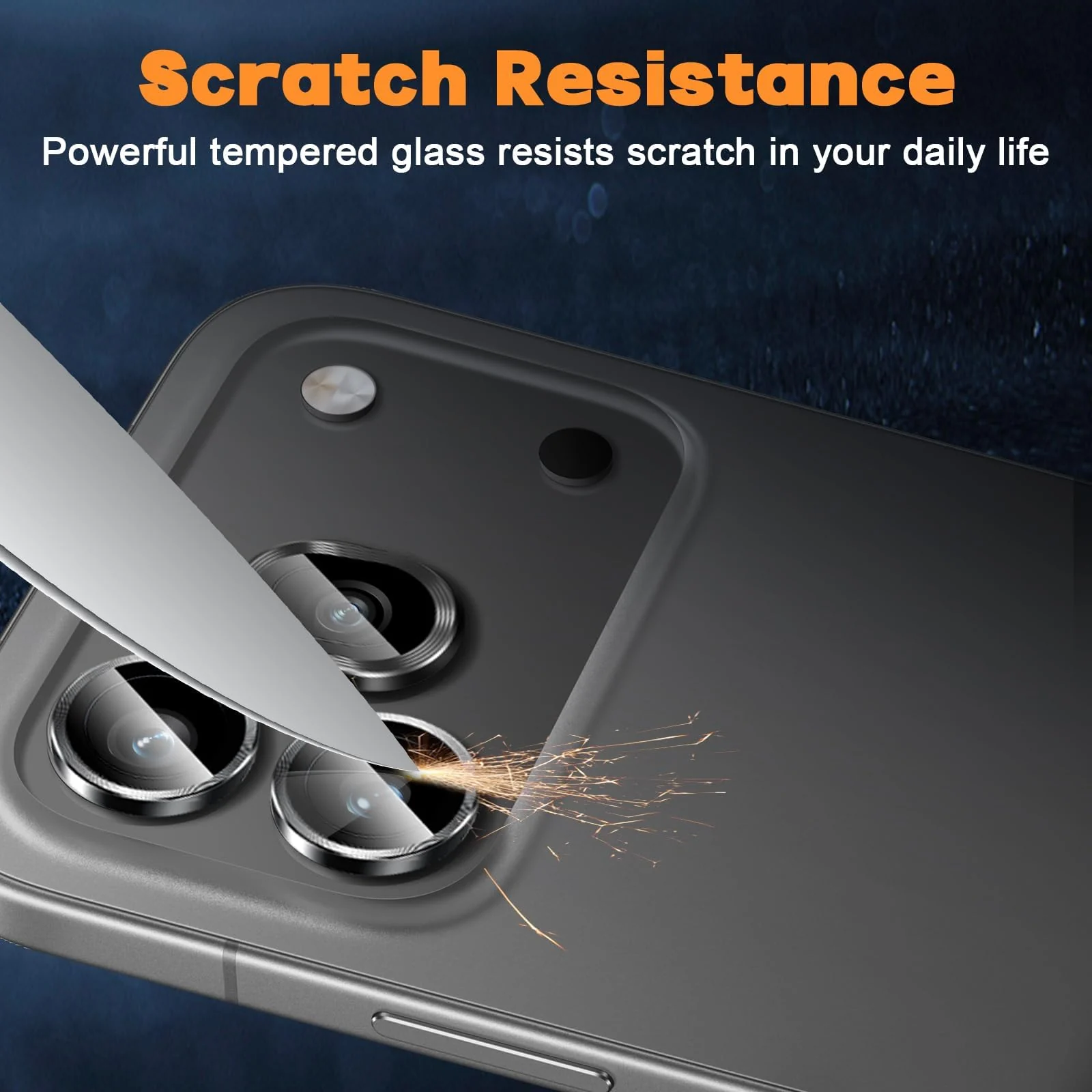 DL3 Mobilak Camera Lens Protector for Honor 600 Pro 5G Accessories, 9H Tempered Glass Metal Individual Ring Camera Cover Screen Protector, Case Friendly, Anti Scratch - Black