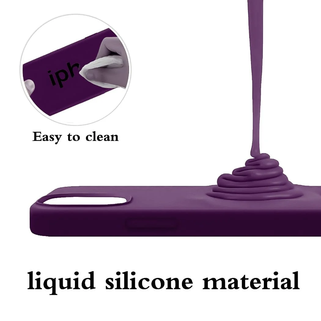DL3 Mobilak Silicone Protective Case for Samsung Galaxy A70 / A70s, Shock-absorbing protection, Scratch-resistant surface, Soft microfiber lining - Violet
