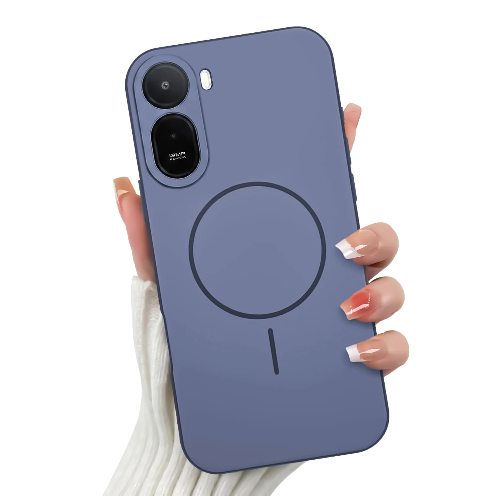 Mobigon Case For Redmi A7 Pro 4G / Poco C85X 5G Slim Design [Not Compatible with MagSafe] Soft Silicone Case Flexible TPU Anti-Scratch Protective Cover with Full Camera Protection