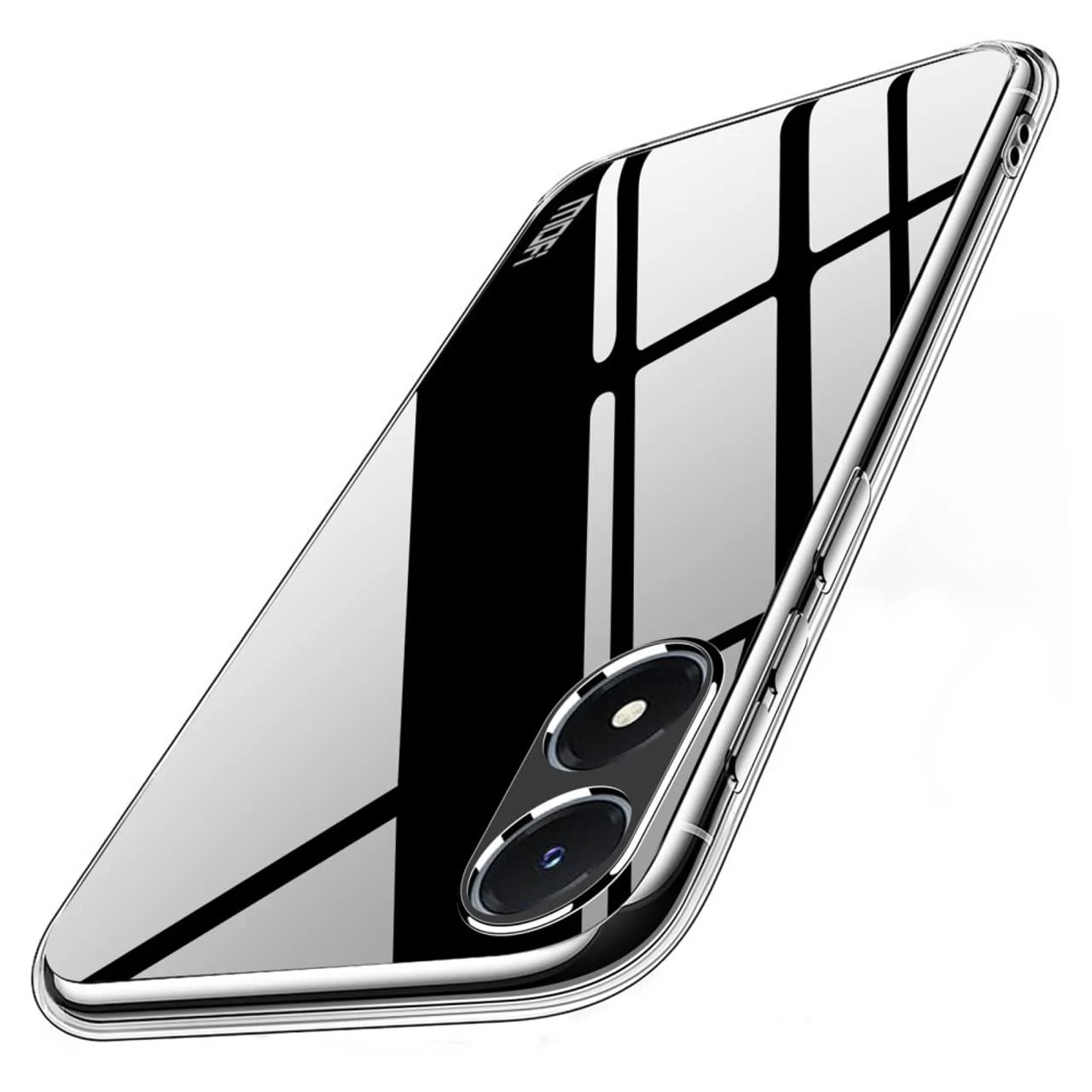 DL3 Mobilak Case Compatible with vivo Y02S Case Crystal Soft TPU Gel Case Flexible Silicone Anti-Scratch Camera Protection TPU Cover - Clear