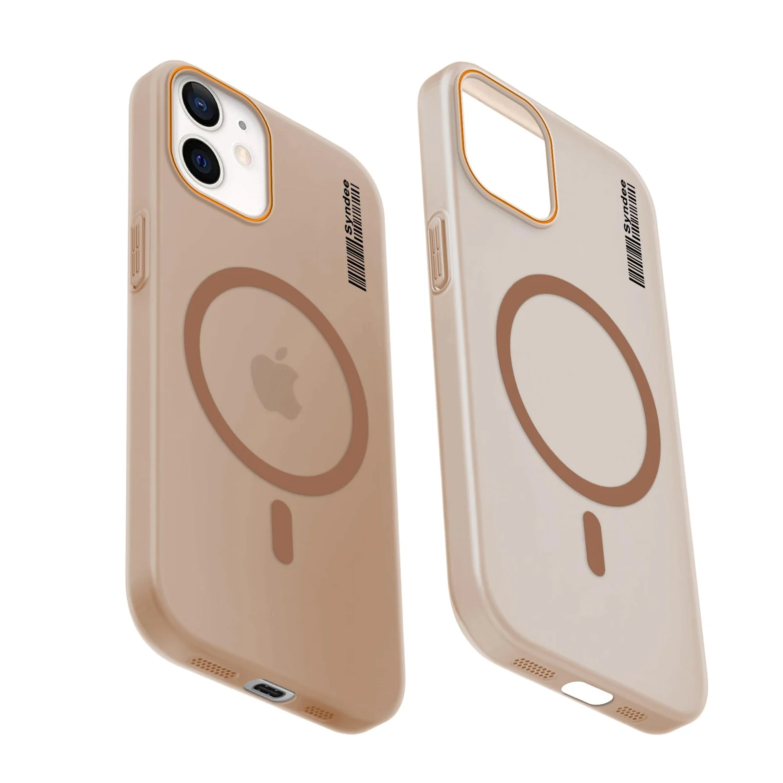 DL3 Mobilak Matte MagSafe-Compatible Magnetic Case for iPhone 11 with Camera Protection and Ring Holder - Brown