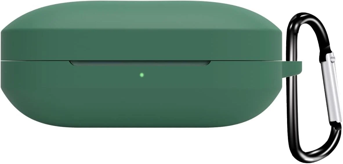 DL3 Mobilak Silicone Cover Case Compatible with OnePlus Buds Pro 2 Portable Protective Cover With Keychain Compatible with OnePlus Buds Pro2 - Green