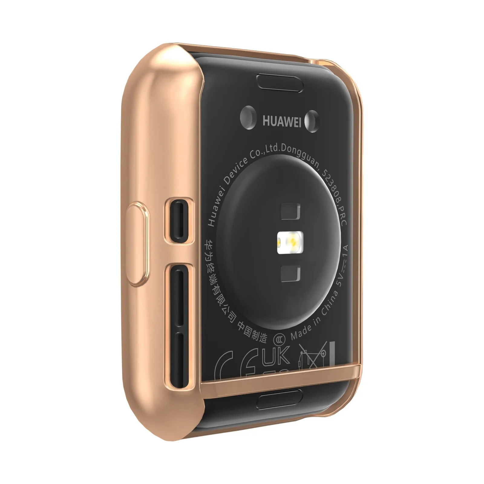 DL3 Mobilak Case Compatible with Huawei Watch Fit 2 Protective Case, Flexible TPU Full Protection Screen Protector Cover Scratch-Resistant Screen Protector Case For Huawei Fit 2 - Rose Gold
