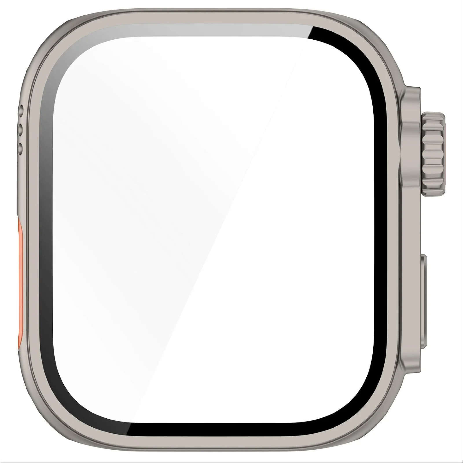 DL3 MOBILAK Ultra-Style Watch Case with Tempered Glass for Huawei Watch Fit 3, Titanium